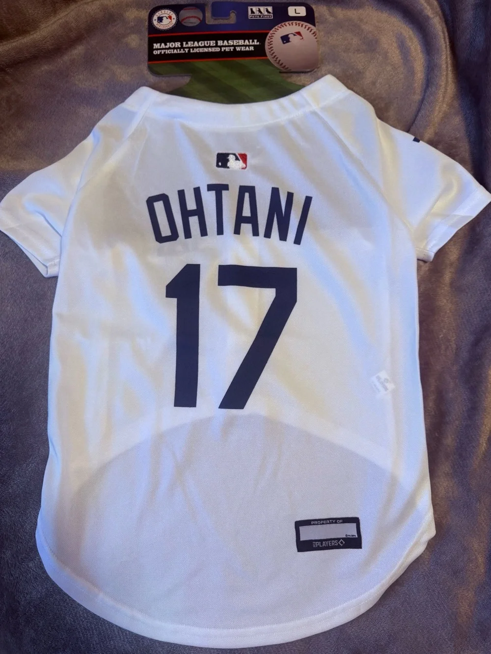 Los Angeles Dodgers Ohtani 17 White Dog Button-Up Jersey #17 #LA #Ohtani